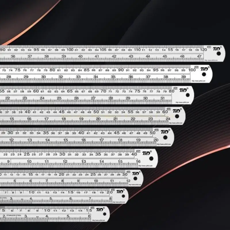 Metall gerade Kantenlineer Edelstahl Lineal 6 Zoll/8 Zoll/12 -Zoll -Lineal