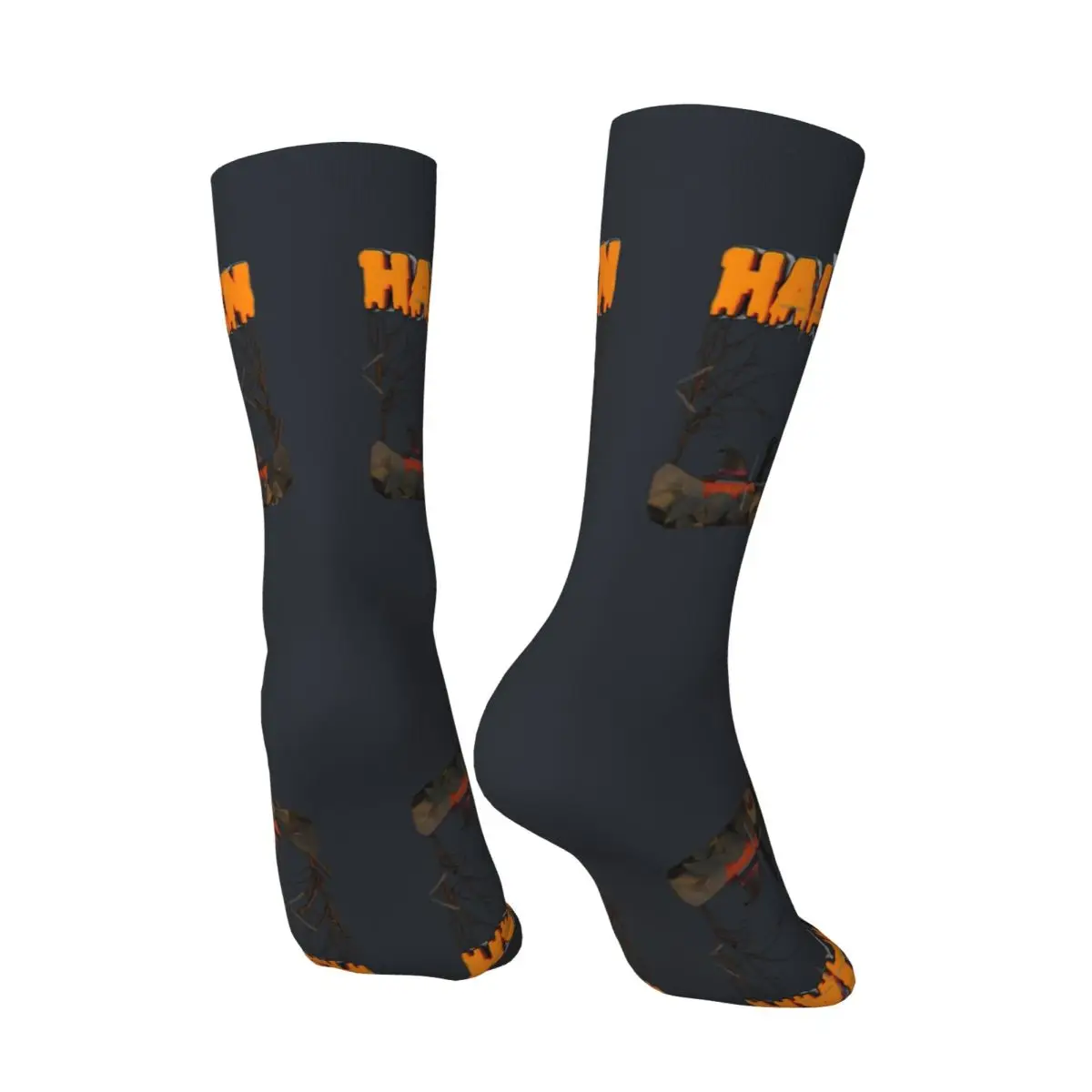 Retro Halloween Party With The Best DJ Mummy Classic compression Socks Unisex hip hop halloween2 Street Style Seamless Crew Sock