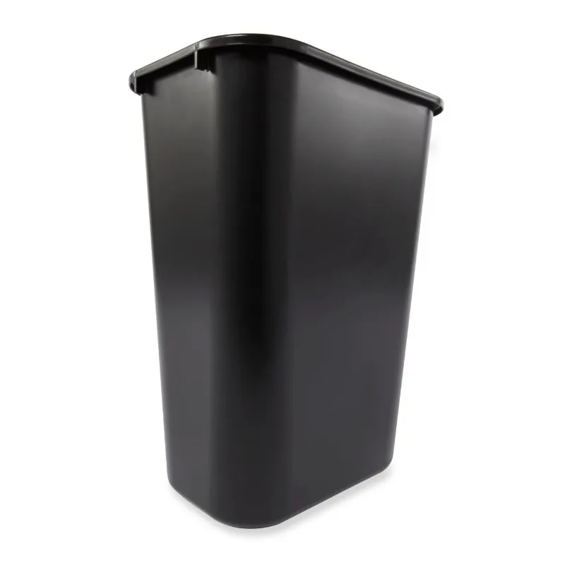 41QT/10.25 GAL Wastebasket Trash Container, for Home/Office/Under Desk, Black (FG295700BLA), Pack of 4