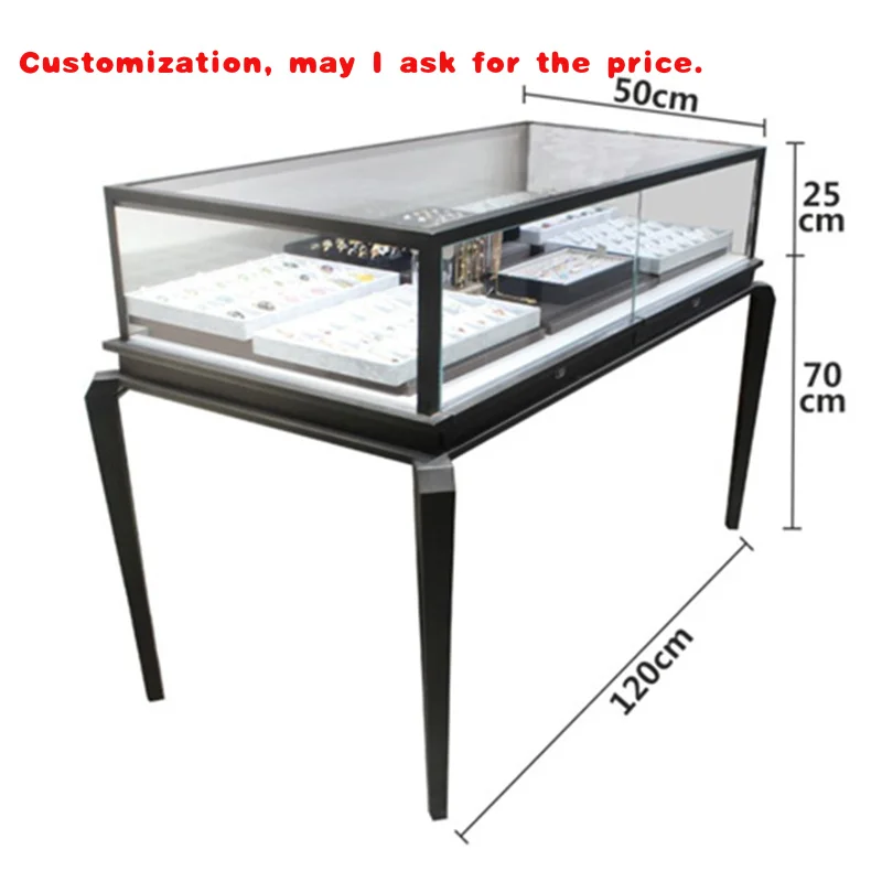 

на заказ. Заводская стеклянная витрина для ювелирных изделий на заказ, мебель из нержавеющей стали, светодиодное освещение, деревянный запираемый ювелирный магазин Showca