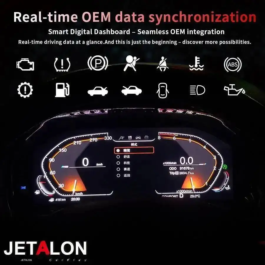 Dashboard Cluster Upgrade Speedometer LCD For BMW 5 6 7 Series X3 X4 X5 X6 For BMW GT F 2010-2017 12.3inch Digital Instrument