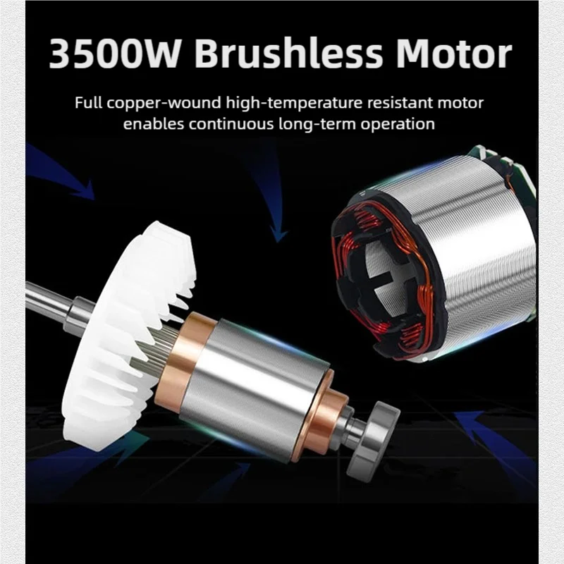 BODA 3500W Scanalatore per muro senza spazzole, Taglio senza polvere d'acqua, Sega per calcestruzzo Profondità di scanalatura 0-130mm, Regolabile, Multifunzione, Metallo, Legno