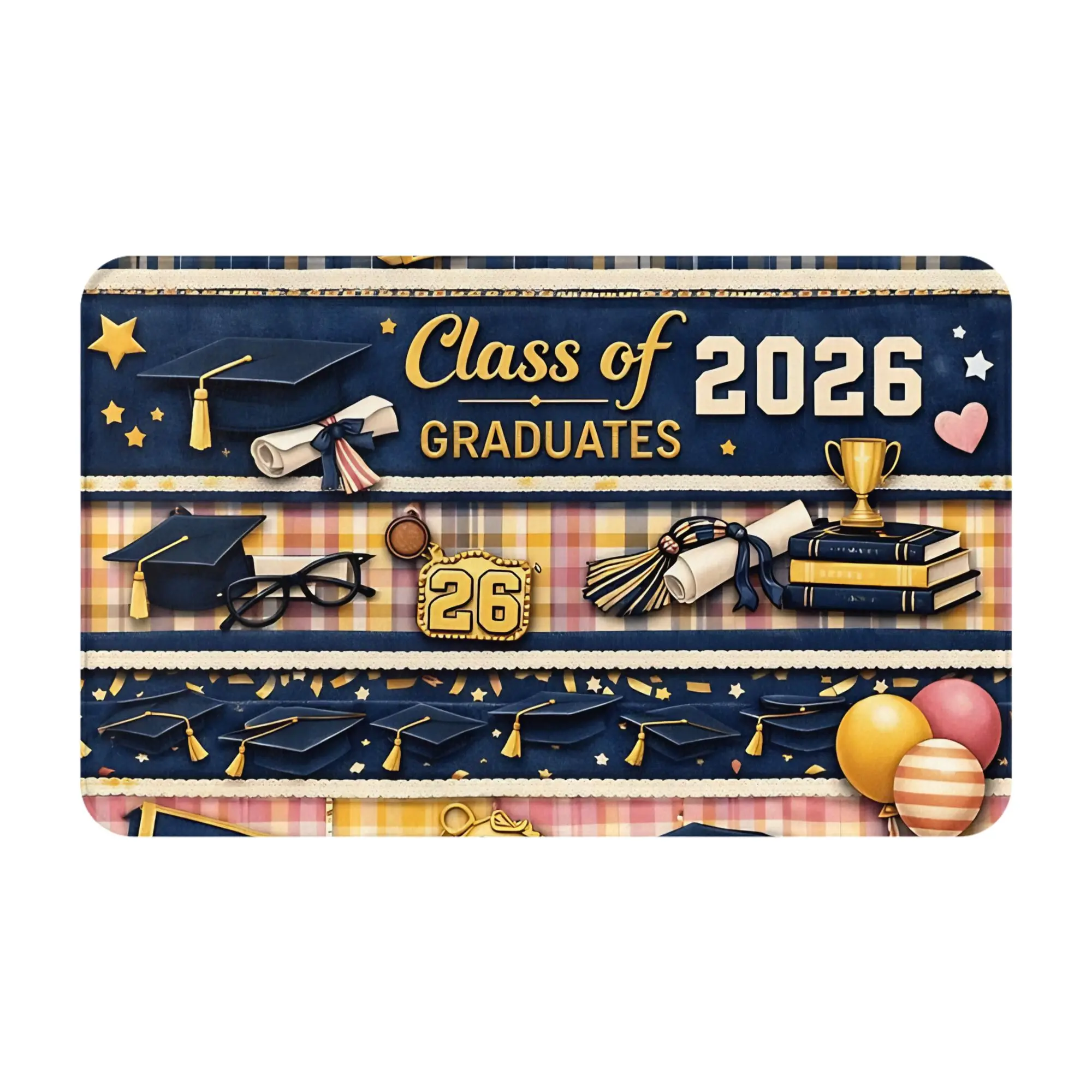 graduation Decorations Bathroom Mat class of 2026 Doormat Living Room Carpet Balcony Rug Home Decor