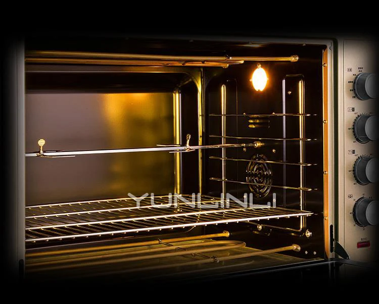 120L เตาอบพิซซ่าเค้กขนมปังเครื่องปิ้งขนมปัง Commercial ในครัวเรือนเครื่องเบเกอรี่เตาอบไฟฟ้า