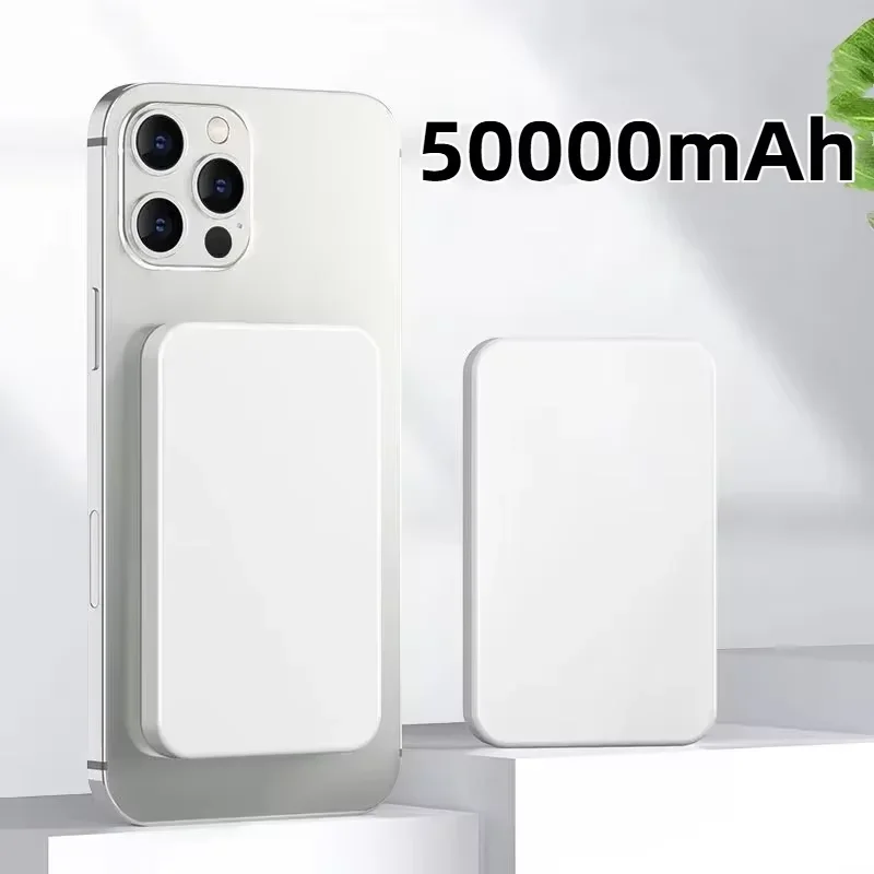 Nieuwe 50000mAh Magnetische Draadloze Power Bank PD 22.5W Snel Opladen Draagbare Externe Batterij voor Magsafe Voor iPhone Samsung