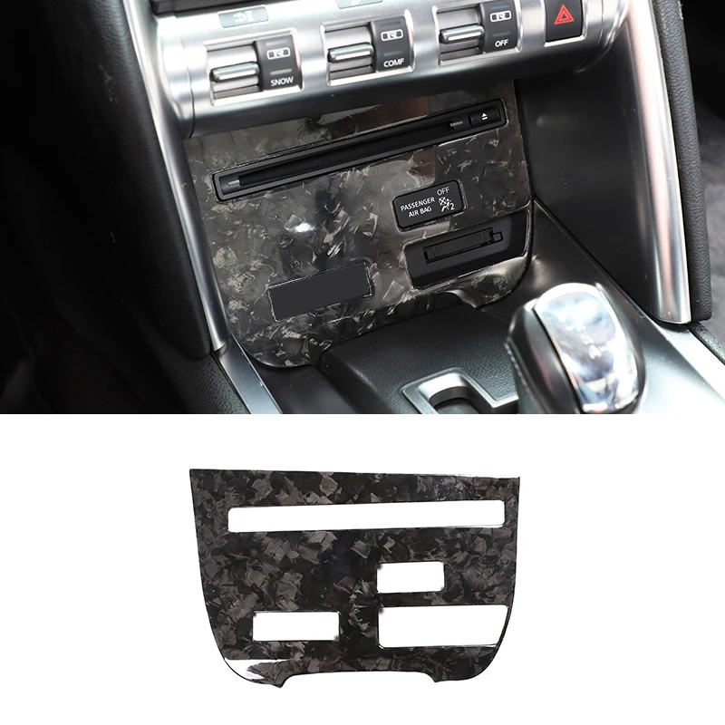 

Для Nissan GTR R35 2008-2016 настоящая внутренняя паста из углеродного волокна, центральное управление, CD, мультимедийная панель, декоративная рамка, автомобильные аксессуары