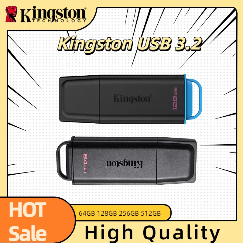 New Kingston DataTraveler Exodia USB Flash Drive USB 3.2 Pen Drive DTXG2 64GB 128GB 256GB 512GB U Disk Memory Stick for Computer