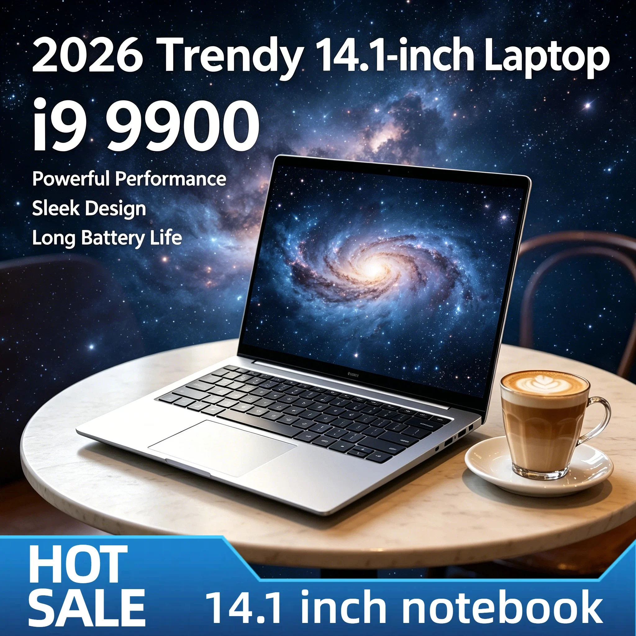NUEVO Portátil Ultra Delgado 2026 de 14.1 Pulgadas, Intel Core i9 9900 8C 16T 3.1GHz 5GHz, 32GB RAM, 2TB SSD, para Juegos y Oficina, 1920x1080