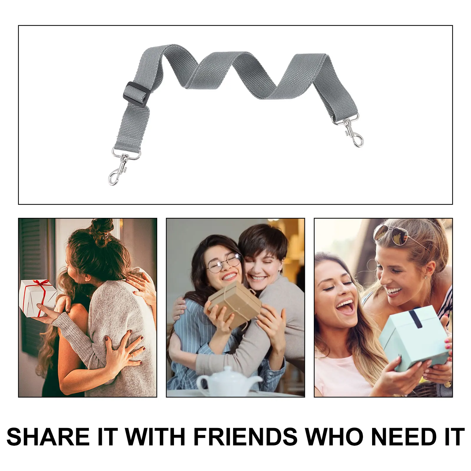 

Comfortable Snare Drum Strap Adjustable Length Metal Buckle Prevent Slipping Off Suitable Various Drums Snare Drum Sling