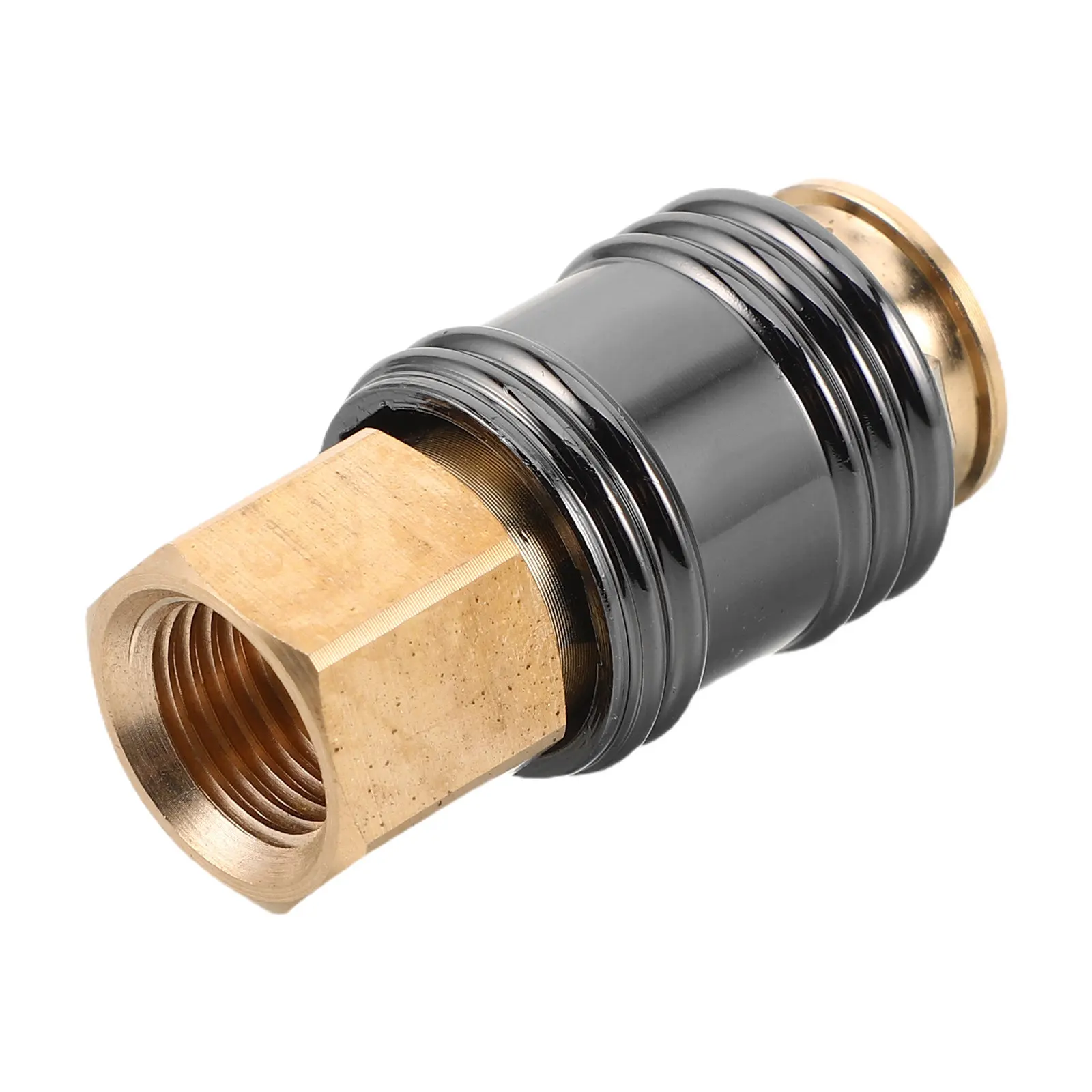 Heavy Duty Inflator Chuck Copper Self-Locking Tire Inflator Adapter Quick Connect for Car Truck Bike Valve Stem Tire Air Nozzle