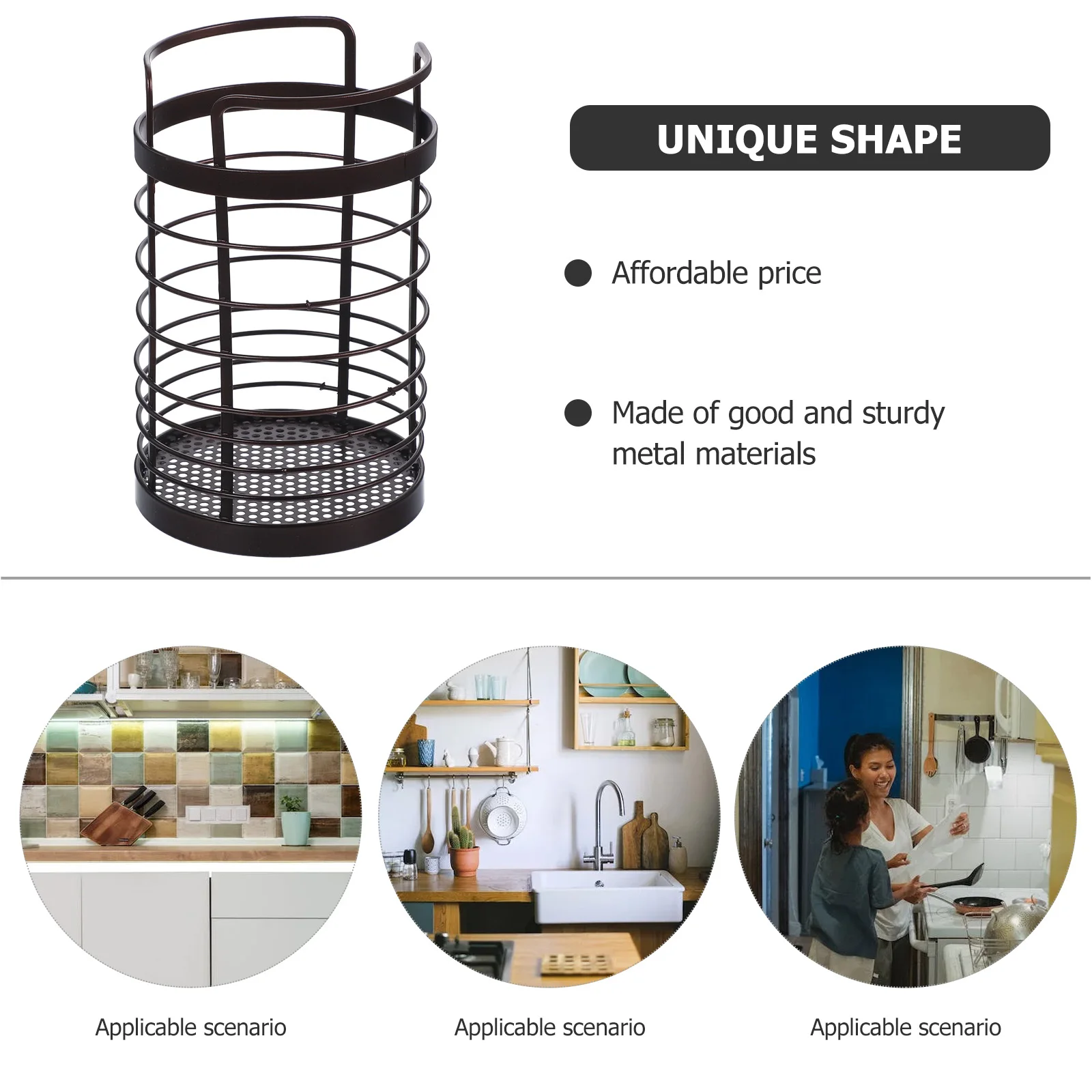 

SpaceSaving Metal Chopstick Holder Cutlery Draining Box Desktop Spoon Fork Organizer Kitchen Utensil Storage Container