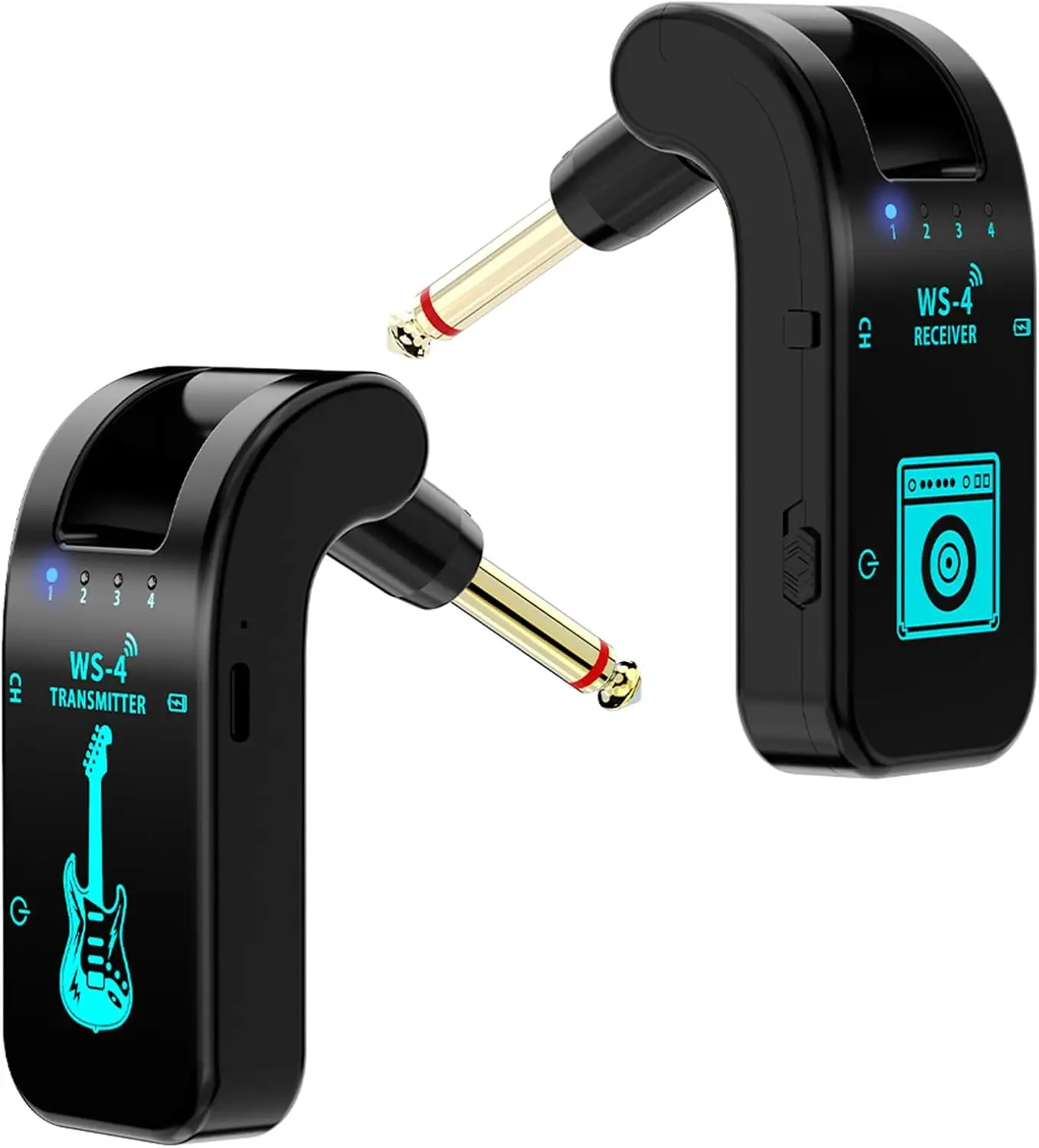 2.4Ghz Wireless Guitar Receiver Transmitter Instrument Connector for Speakers Sound Box Electric Clarinet Wireless Transmitter