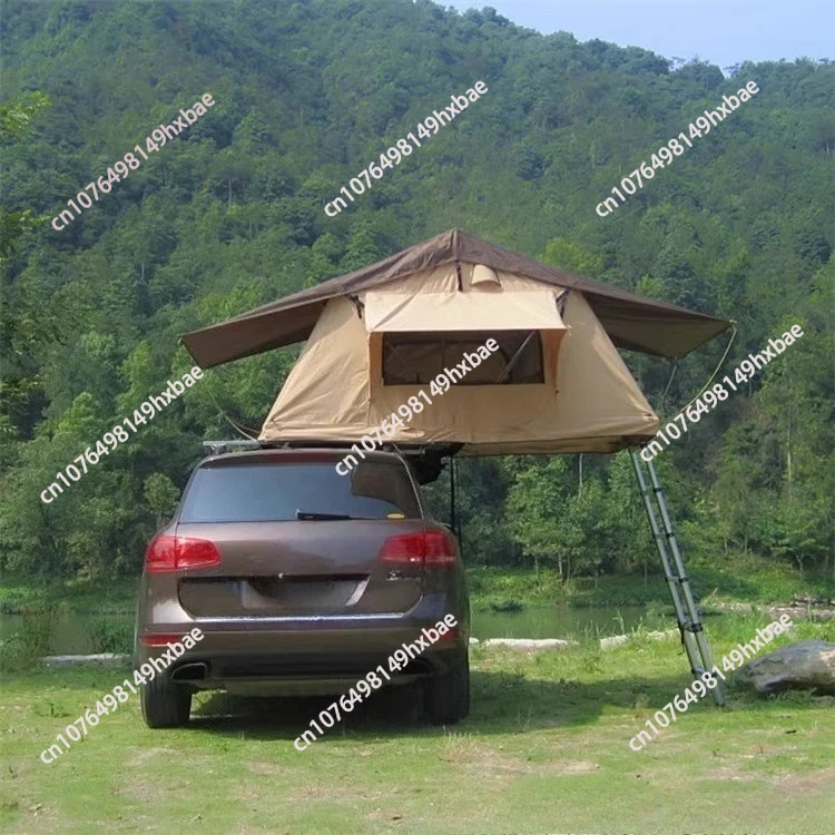 for Road Trip on SUV/Cars/Vehicle Deluxe Roof Top Tent 4-Season Rooftop Tents Outdoor Camping Single Layer Removable Car Tent