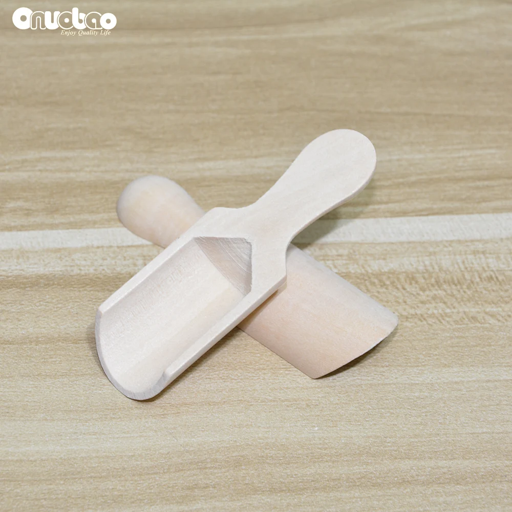 Onuobao 20/50/100pcs Mini small wooden shovel Home Kitchen Cooking Coffee Spoons Sugar Tea Spoon Salt Seasoning Honey Teaspoons