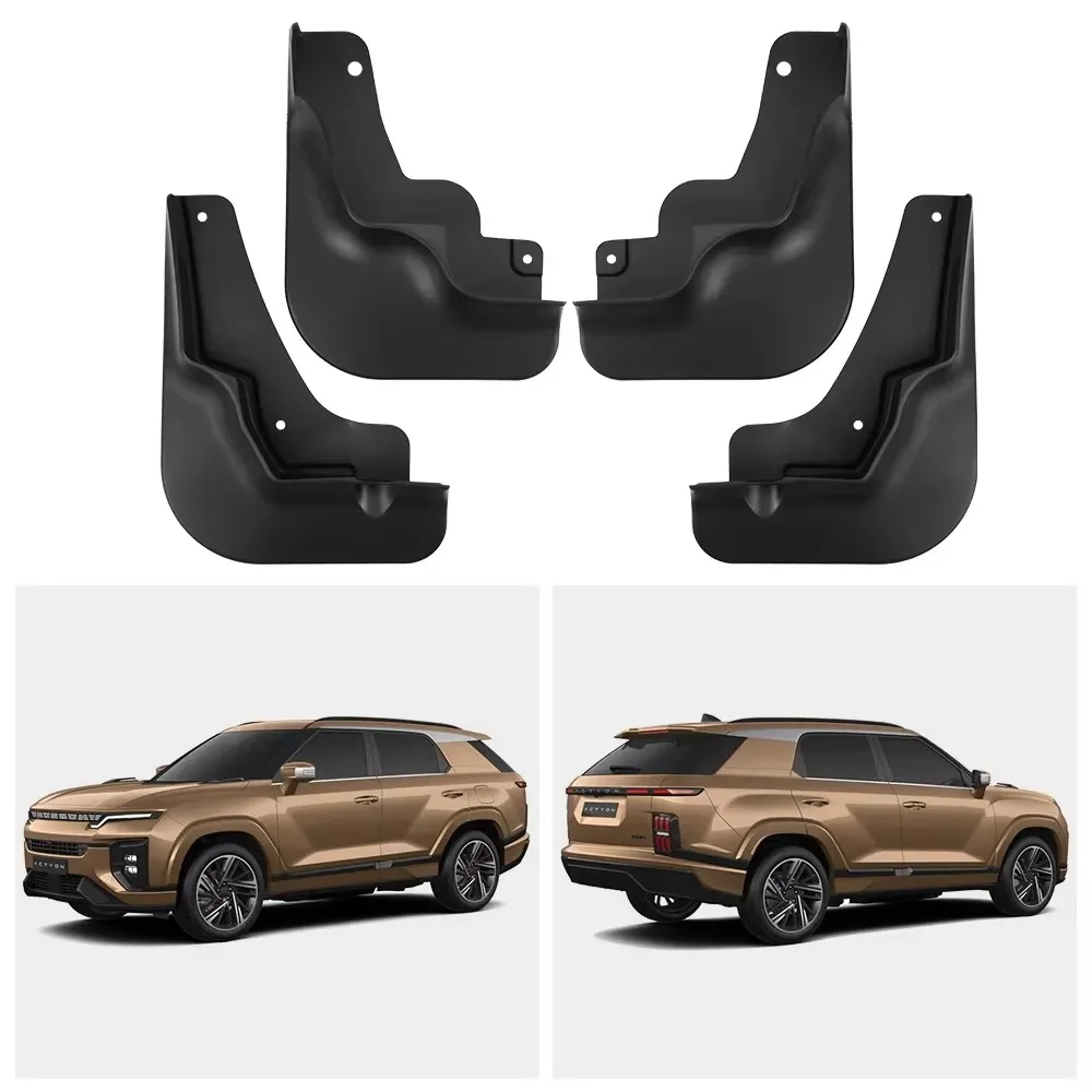 New Splash Guards Mudguard For SsangYong Torres Actyon 2024 2025 Front Rear Mud Flaps Mud Guards Tyre Fender Guards mudguards