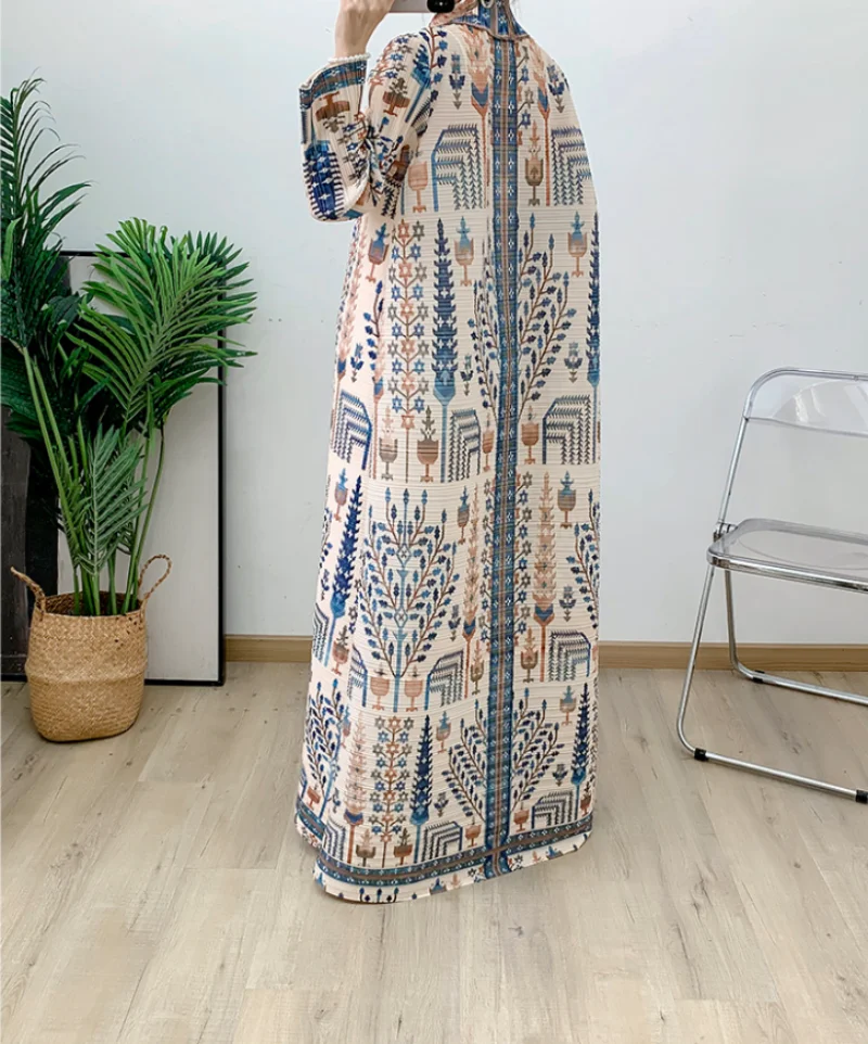 Muslim dress Long dress elegant Cardigan 2024 new women's abaya