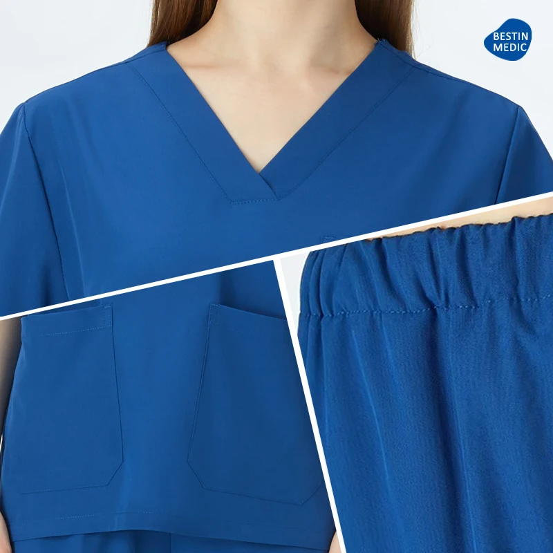 Comfort™ Doctor Scrub Sets Nurse Uniforms Hospital Work Clothes Pediatric Scrub Suit Clinic Surgery Set Medical Supplies S11