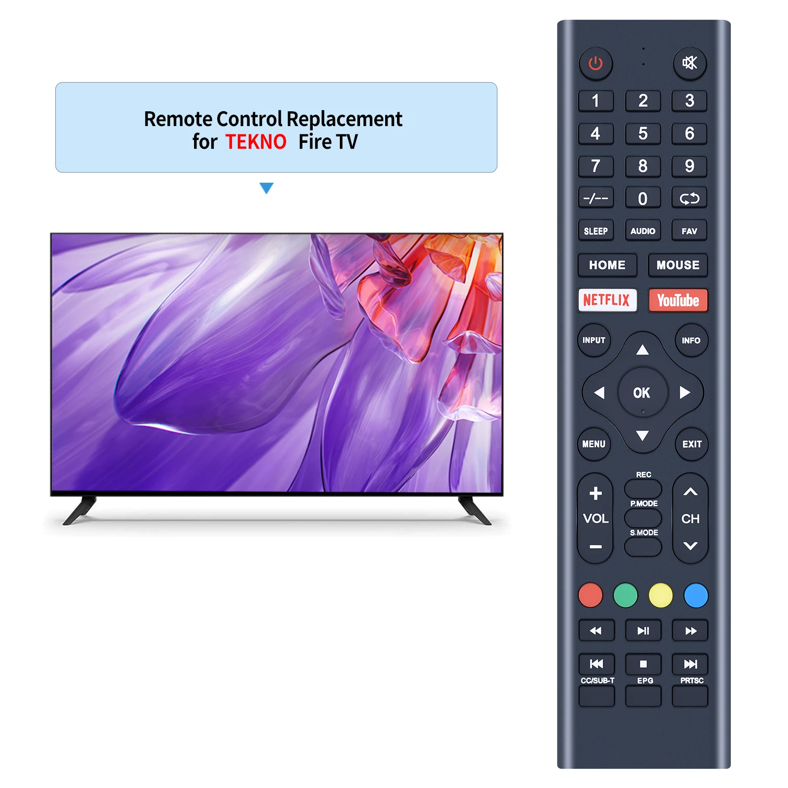New Replacement Remote Control For TEKNO mouse
