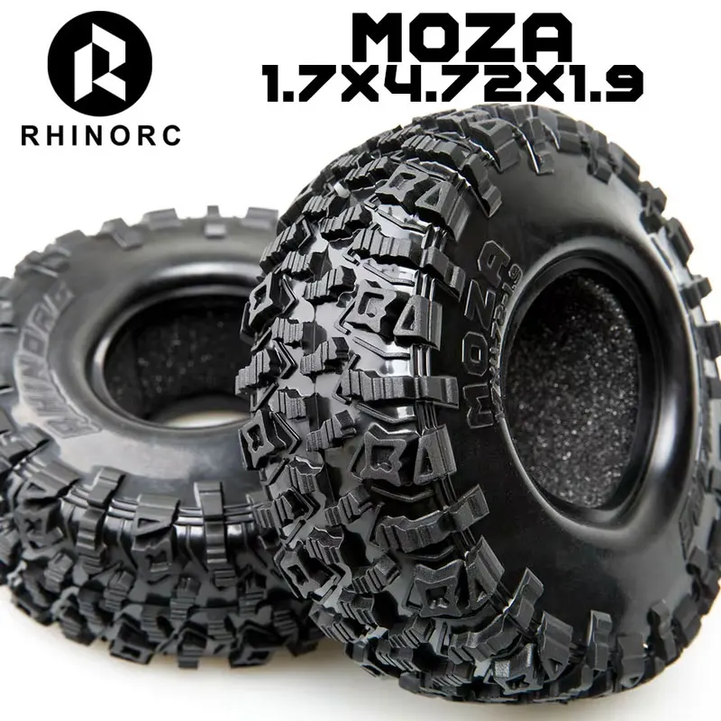 RHINORC MOZA 1.9 inch Competition Tires Super Sticky For Pro and Sporty class (2pcs) RC Car Parts