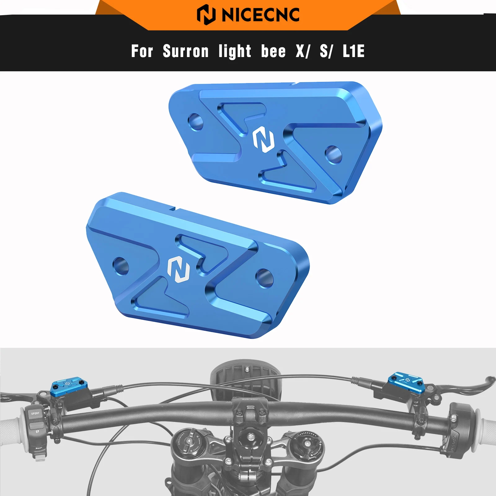 

NICECNC Front Rear Brake Reservoir Cover Cap For Surron light bee X light bee S L1E Segway X160 Segway X260 Sur-ron Bike Parts