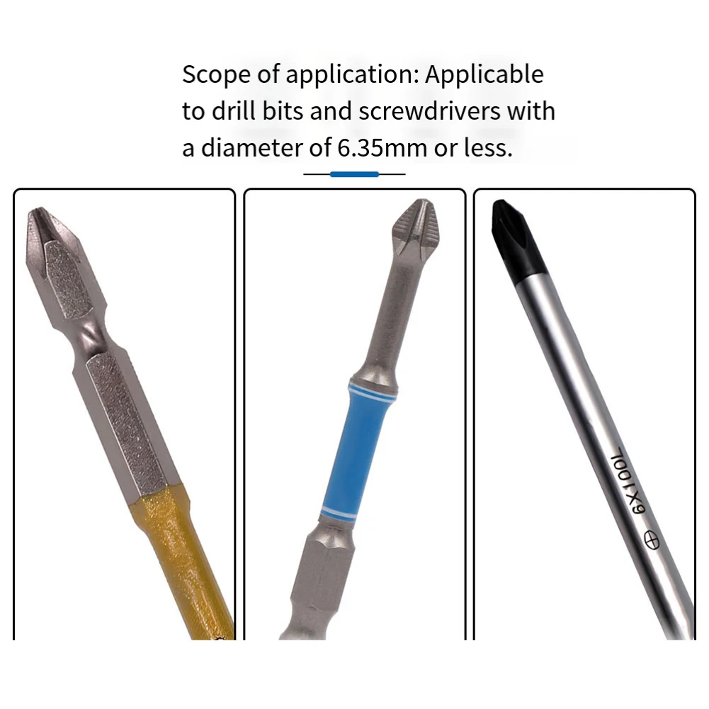 2025 Strong Magnetic Bit Holder Adjustable Magnetizer Demagnetizer For 4-6.35mm Hex Screwdriver Bits Portable Metal Adapter Tool