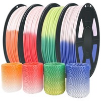 Color Change With Temperature Filament PLA 1.75mm 1kg 3D Printer PLA Filament 250g 500g 3D Pen Sublimation Material Black Purple