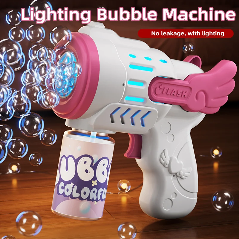 Fully automatic angel bubble machine - beach outdoor toy - handheld multi-hole bubble machine - toy