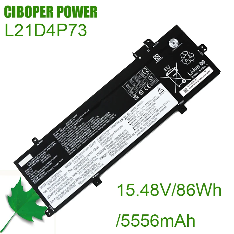 CP 오리지널 노트북 배터리 L21D4P73 15.48V/86Wh/5556mAh, L21D4P73 L21D4P72 SB10W51971 5B10W51870 노트북