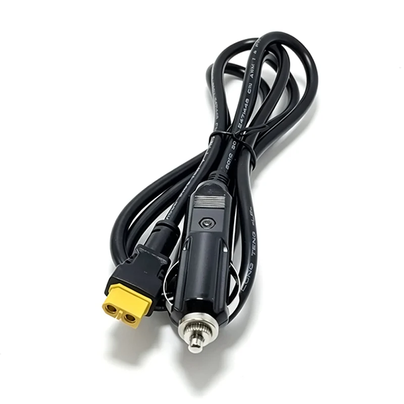 

1.5M Cigarette Lighter to XT60 Cable Detachable Sturdy Outdoor Power Charging Cable High Performance for Vehicle Attachments