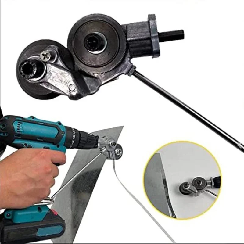 

Electric Drill Plate Cutter Metal Nibbler Drill Attachment Electric Drill Shears Easy To Use Drill Attachment for Metal Cutting