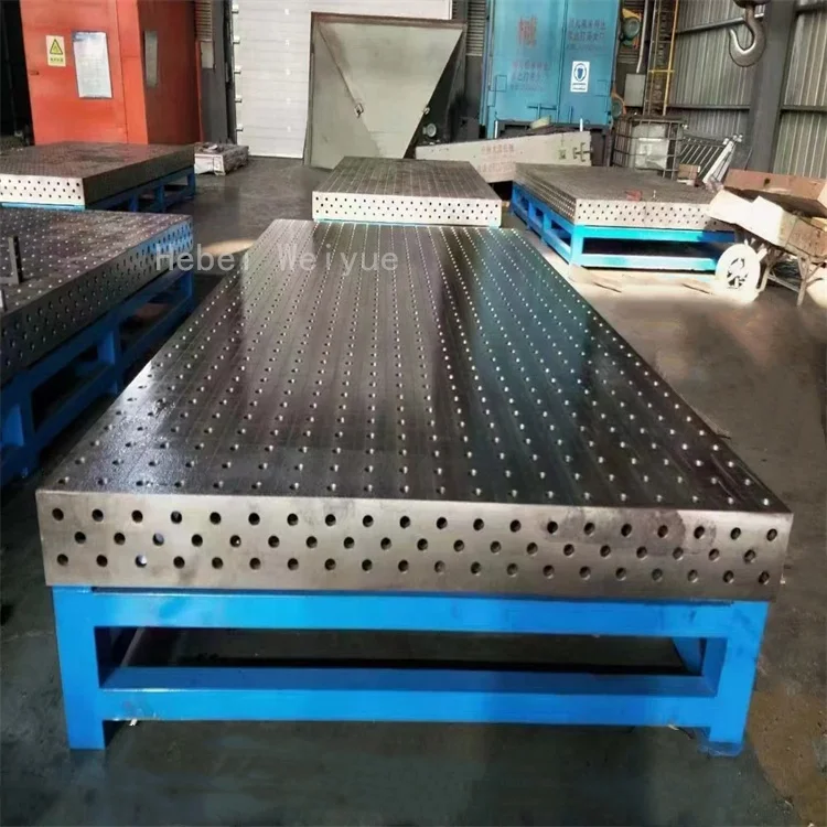 Cast Iron 3D Welding Table Working Platform Clamping System