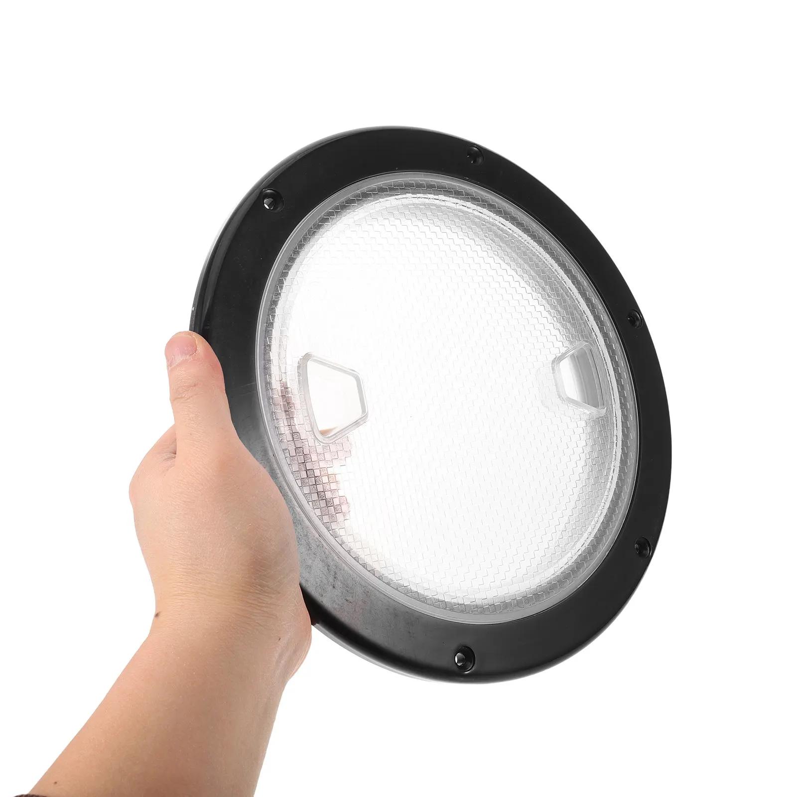 

Round Boat Hatch Cover 25Cm Non-Slip Plastic Marine Deck Plate Sealing Inspection Access Hatch Lid for Kayak Yacht Motorboat