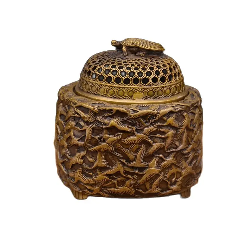 

Antique Incense Burner Holder Stove Qianhe Incense Stove Cultural Collection Home Decoration Incense Burner For Temple