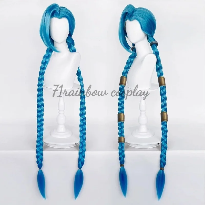 71rainbow Cosplay Jinx Cosplay Wigs Game LOL Arcane Jinx Cosplay Hair Wig - view 6