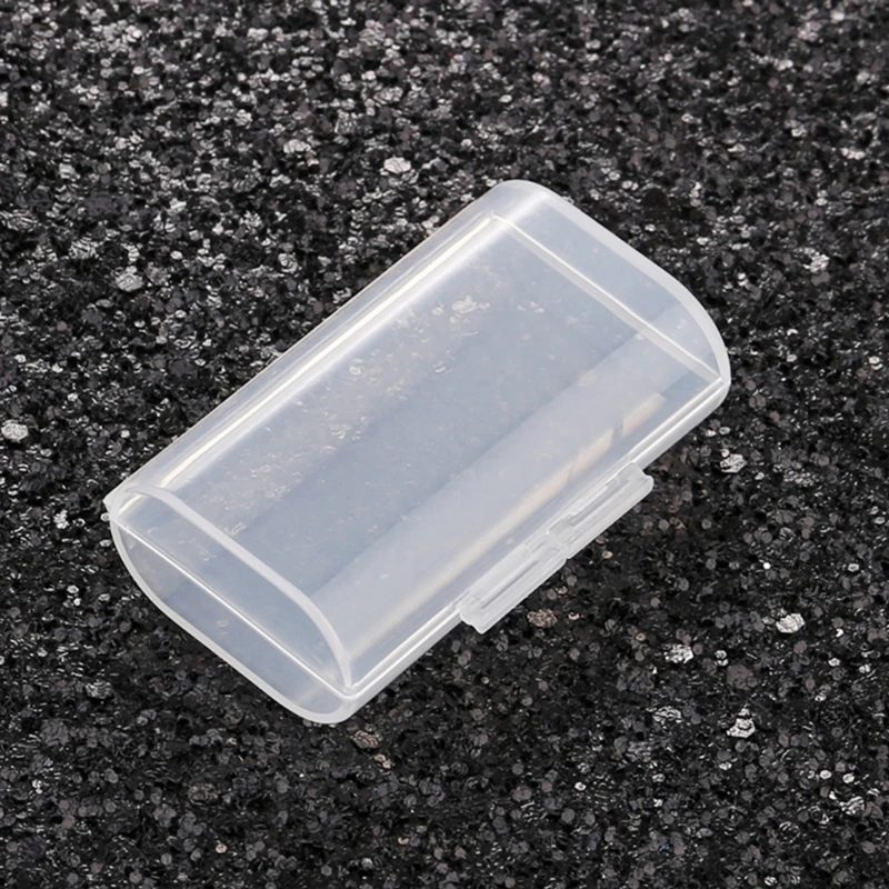 573A Battery Organiser Case Storage Box 2-slot Battery Container Protectors Impact-resist Transparent PP Battery Holder Box