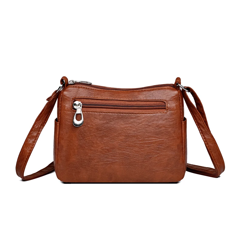 Modetrend vier seizoenen zacht leer multi-compartiment multi-pocket high-end single-shoulder crossbody tas voor dameshandtas