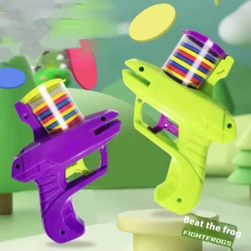 Interactive Funny Cat Toy - Creative Turnip Gun with Reusable Foam Flying Disc for Dog And Cat Hunting Pet Supplies