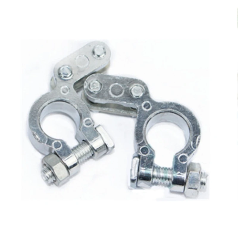 2024 New 2Pcs Easy Installation Car Truck Terminals Plated Clamp Terminal Heavy Duty Terminals Connectors