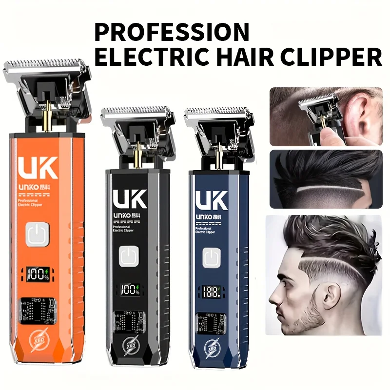 ماكينة قص الشعر اللاسلكية الاحترافية، ماكينة تشذيب الشعر الكهربائية القابلة لإعادة الشحن للرجال والأطفال في المنزل وصالونات التجميل #5