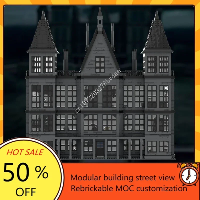 

4064PCS Customized MOC Malfoy Manor Harries street view Model Building Blocks Bricks Set Children birthday toys Christmas gifts