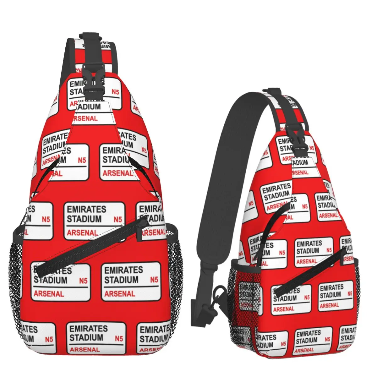 

Нагрудная сумка Emirates Stadium с футбольным знаком, мужской рюкзак через плечо на слинге, нагрудная сумка, дорожный походный рюкзак, сумка на плечо
