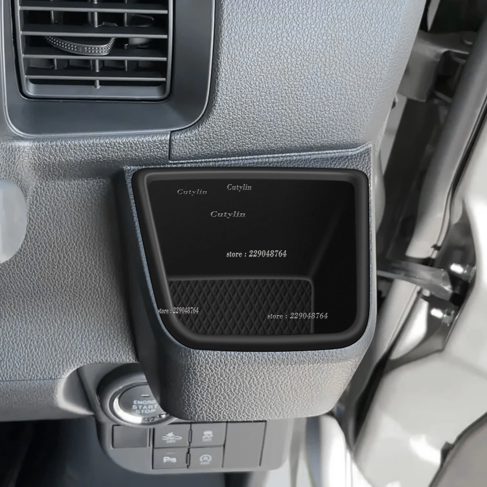 For Daihatsu ATRAI HIJET CARGO 2022-2024 For Toyota PIXIS VAN Rubber Side Water Cup Holder Storage Box Accessories