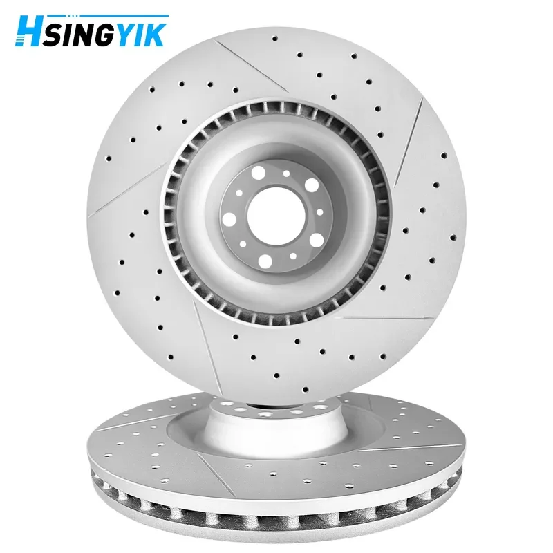 Hsingyik Front Brake Disc Rotor for Bentley CONTINENTAL Convertible FLYING SPUR A8 D3 OE 3W0615301K 405x36MM