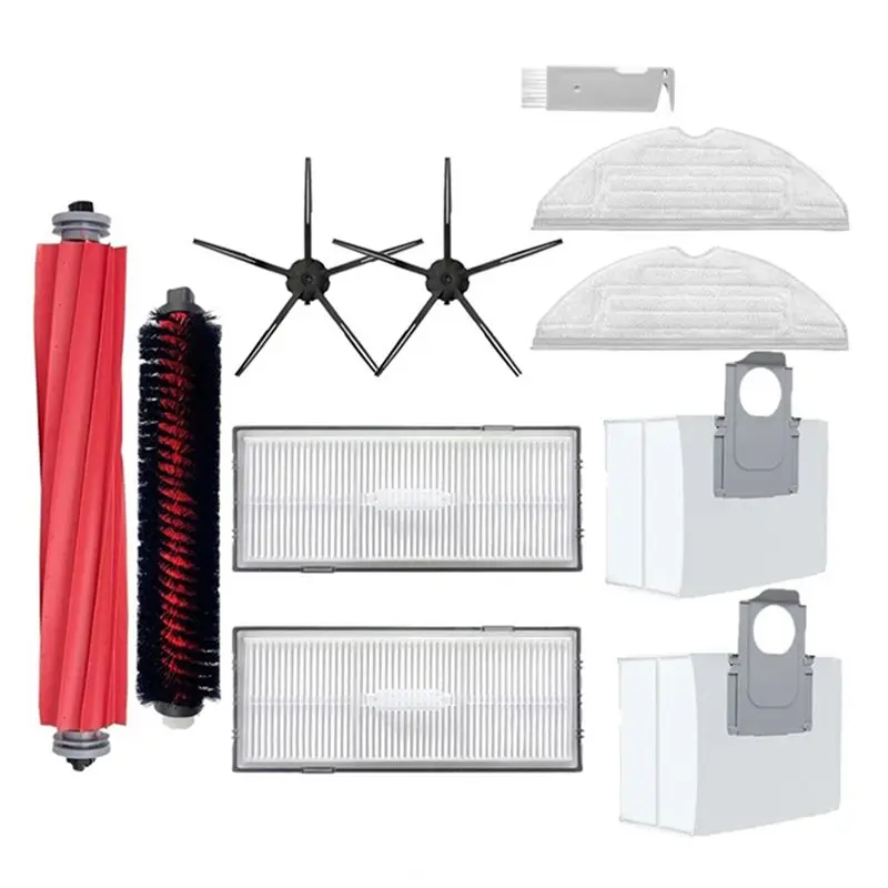 

A50F-For Roborock S7 Maxv Plus S7 Maxv Ultra G10S Pro Hepa Filter Dust Bag Cleaning Rolling Brush Main Side Brush Replacement