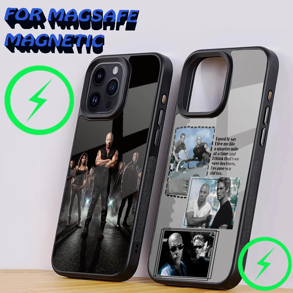 F-Fast And F-Furious Phone Case For iPhone 16,15,14,13,12,11,Plus,Pro,Max Mini Magsafe Magnetic Wireless Charging