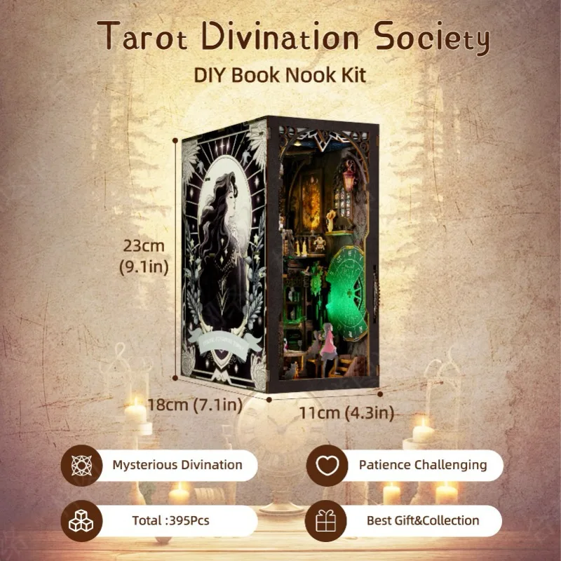 Magisch Huis Tarot Occupy DIY Cottage Boek Staande Bouwstenen Speelgoed Handgemaakte 3D Driedimensionale Puzzel Model Huis Cadeau