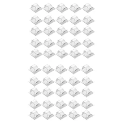 Hooks for Outdoor String Lights Clips 50 Pack Clips Clear Light Hook with 50 Waterproof Adhesive Backing for Lamp