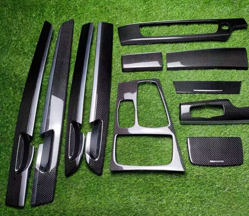 

LHD For BMW 7 seires F02 Real Carbon Fiber Car Interior Dashboard Panel Center Console Gear Shift Trim Replacement
