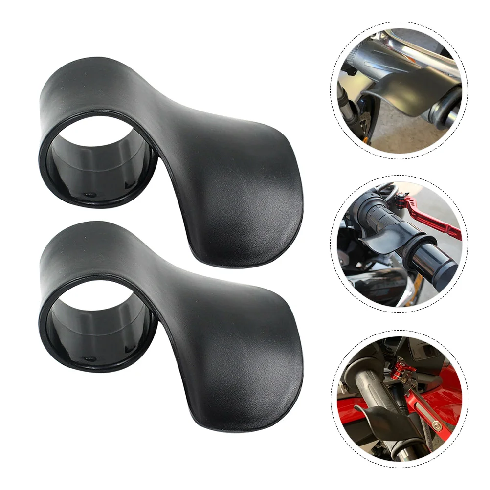 

2Pcs Black Throttle Assist Oil Clip Motorcycle Grip Control Ergonomic Wrist Rest Long Ride Support Throttle Assist