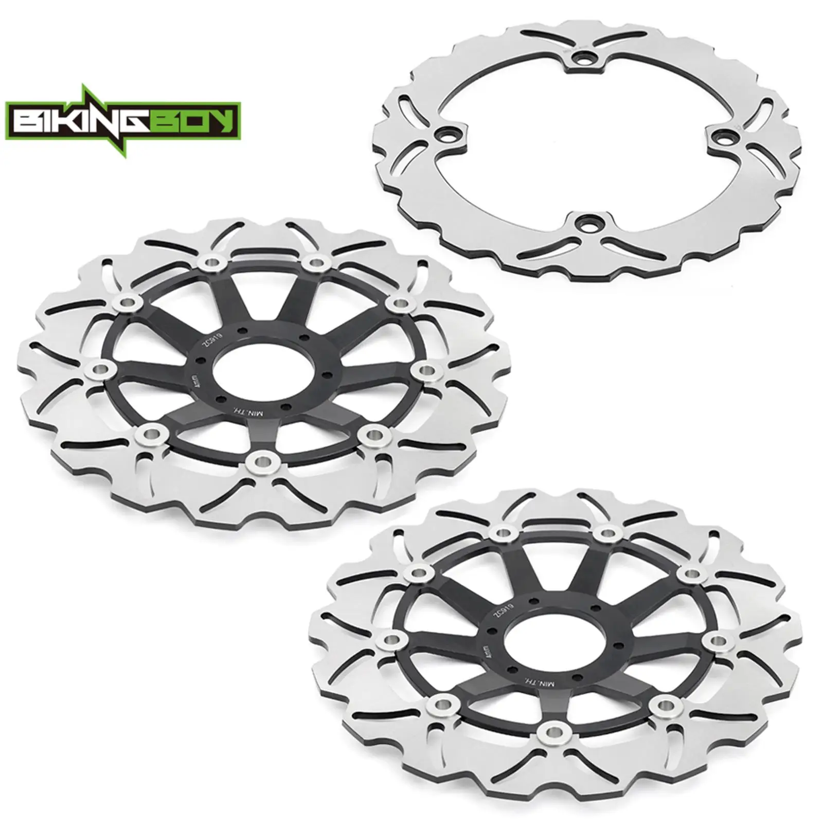 BIKINGBOY Vordere und Hintere Bremsscheiben für Honda XL1000V Varadero 99 00 01 02 03 04 05 06 07 08 09 10 11 12 XLV 1000 Set